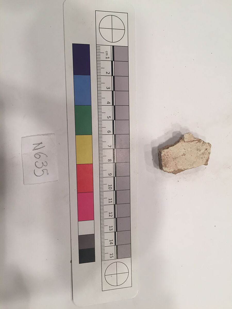 Stucco Fragment, Stucco; carved