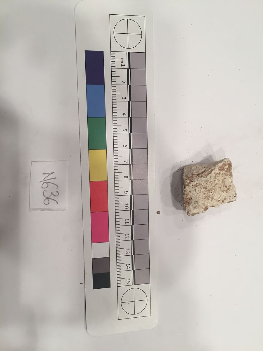 Stucco Fragment, Stucco; carved
