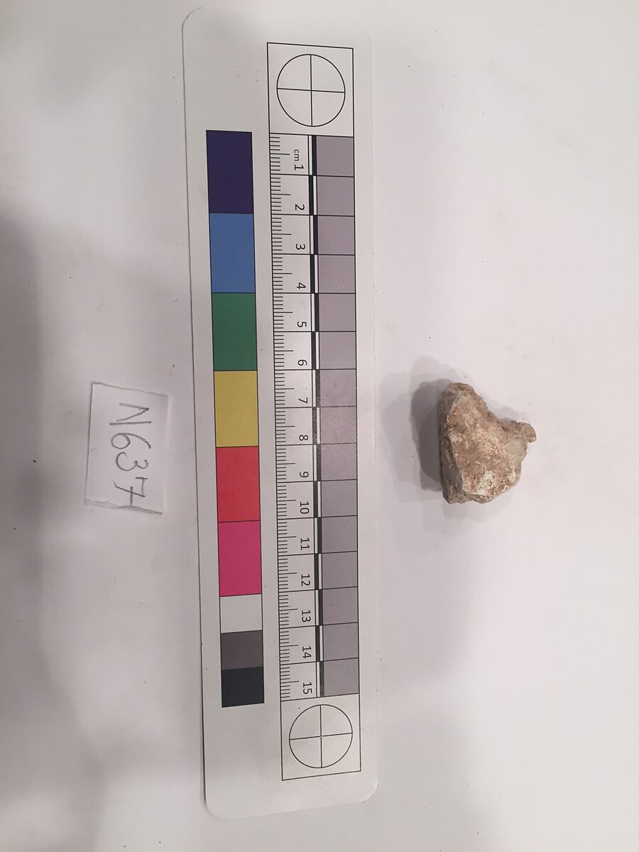 Stucco Fragment, Stucco; carved