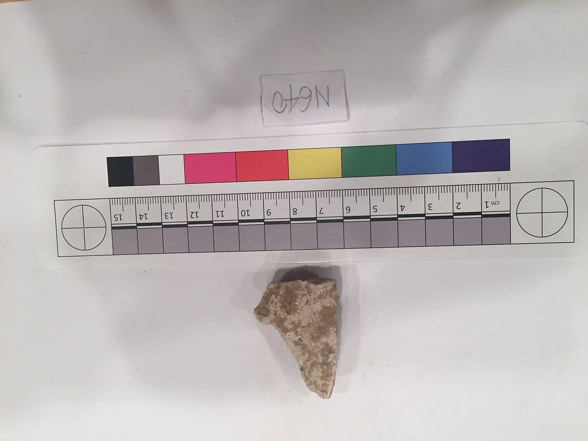 Stucco Fragment, Stucco; carved