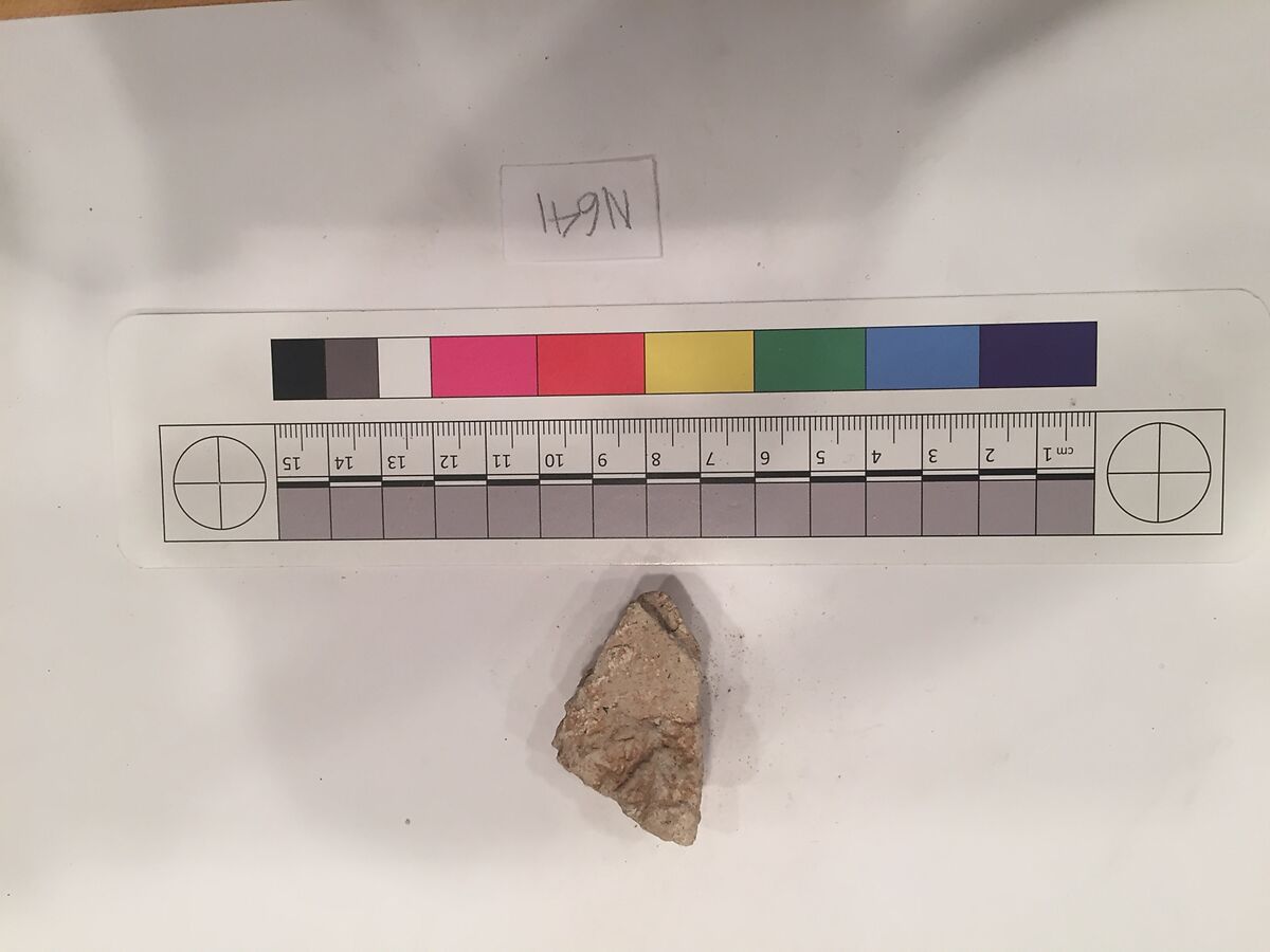 Stucco Fragment, Stucco; carved