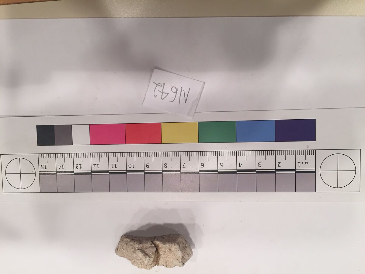 Stucco Fragment, Stucco; carved