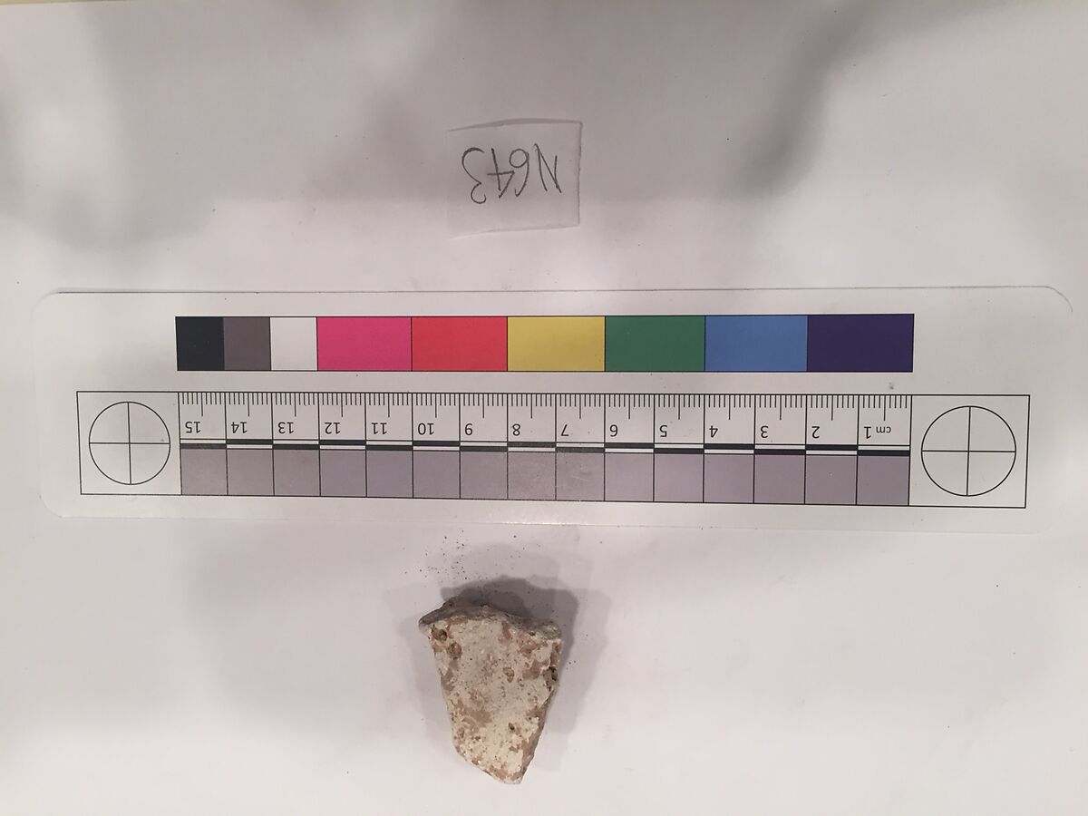 Stucco Fragment, Stucco; carved
