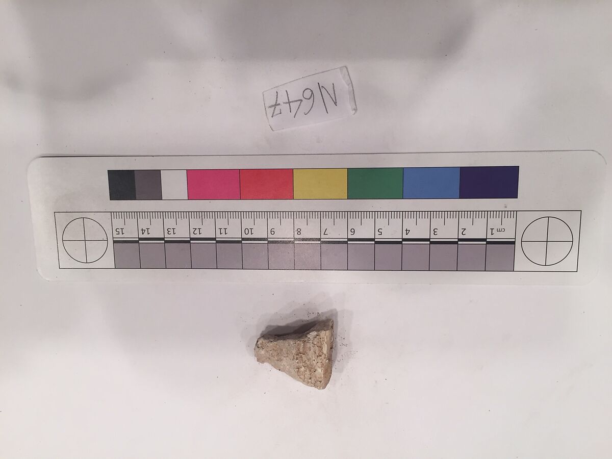 Stucco Fragment, Stucco; carved