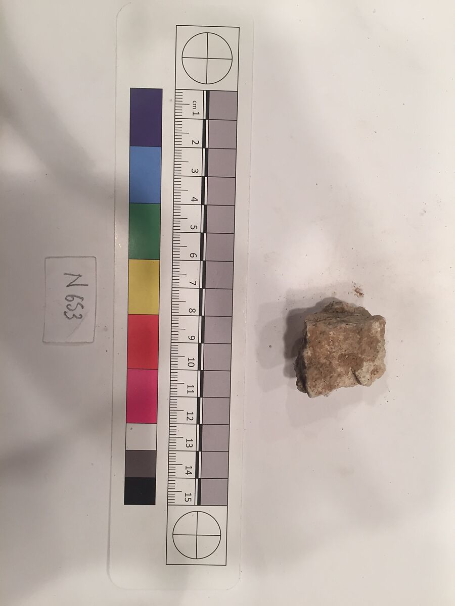 Stucco Fragment, Stucco; carved