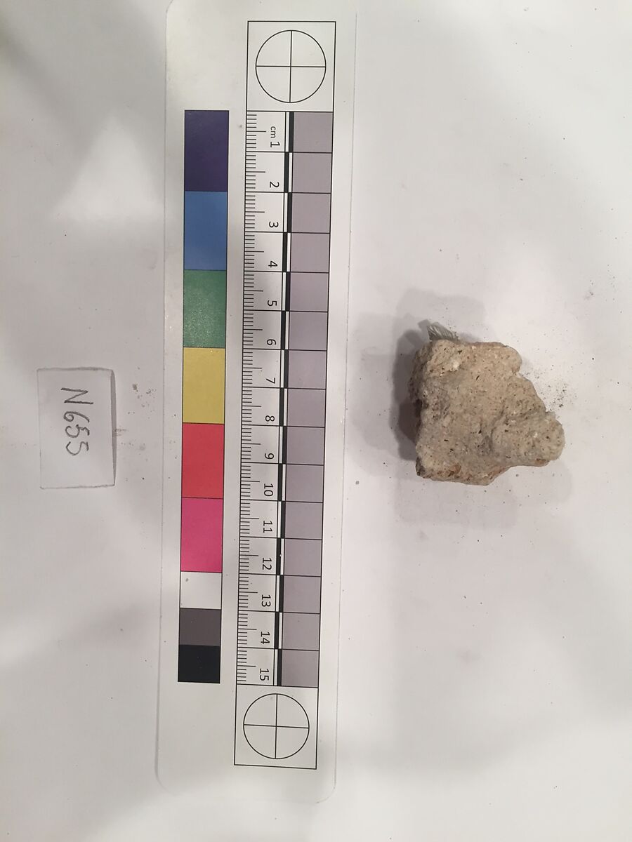 Stucco Fragment, Stucco; carved