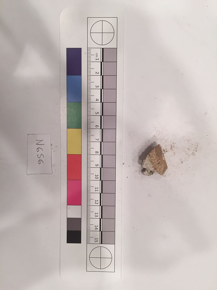 Stucco Fragment, Stucco; carved, painted (?)