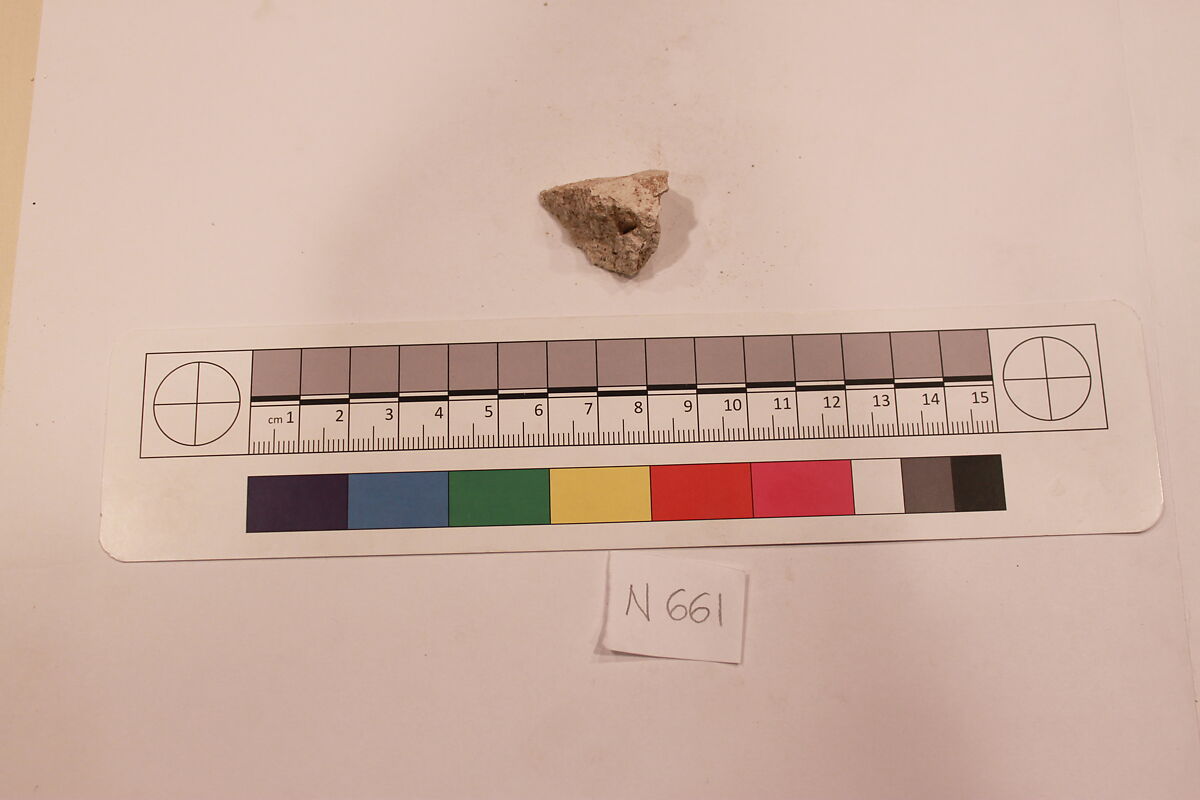 Stucco Fragment, Stucco; carved 