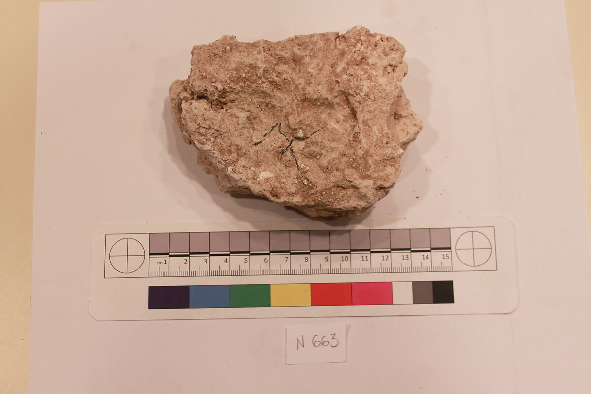 Stucco Fragment, Stucco; carved