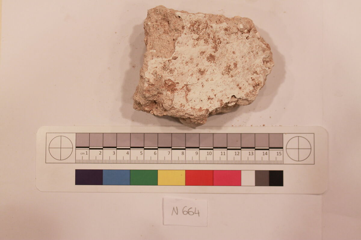 Stucco Fragment, Stucco; carved