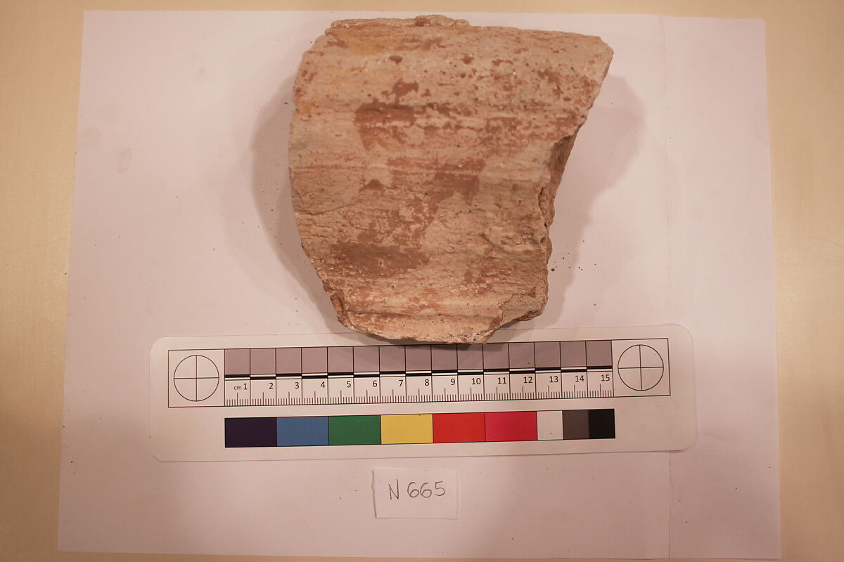 Stucco Fragment, Stucco; carved 