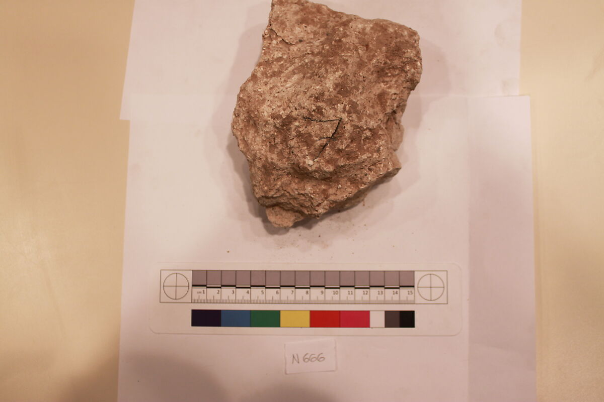 Stucco Fragment, Stucco; carved