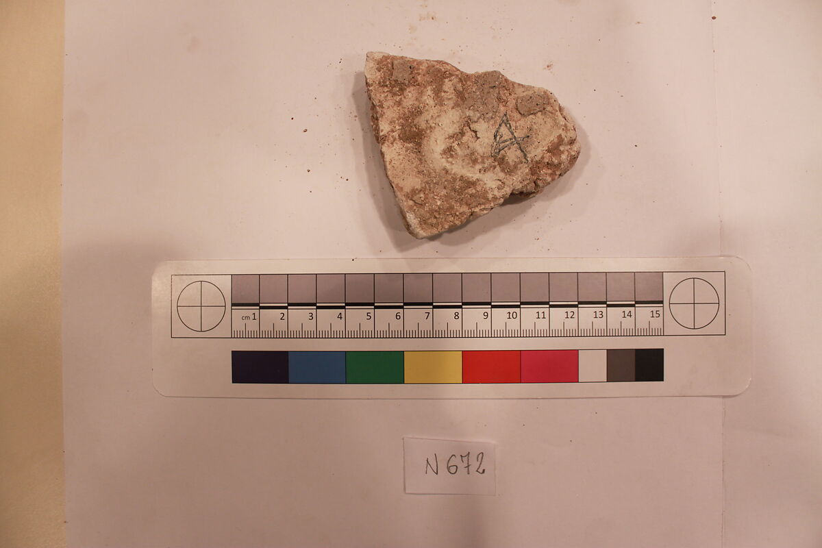 Stucco Fragment, Stucco; carved