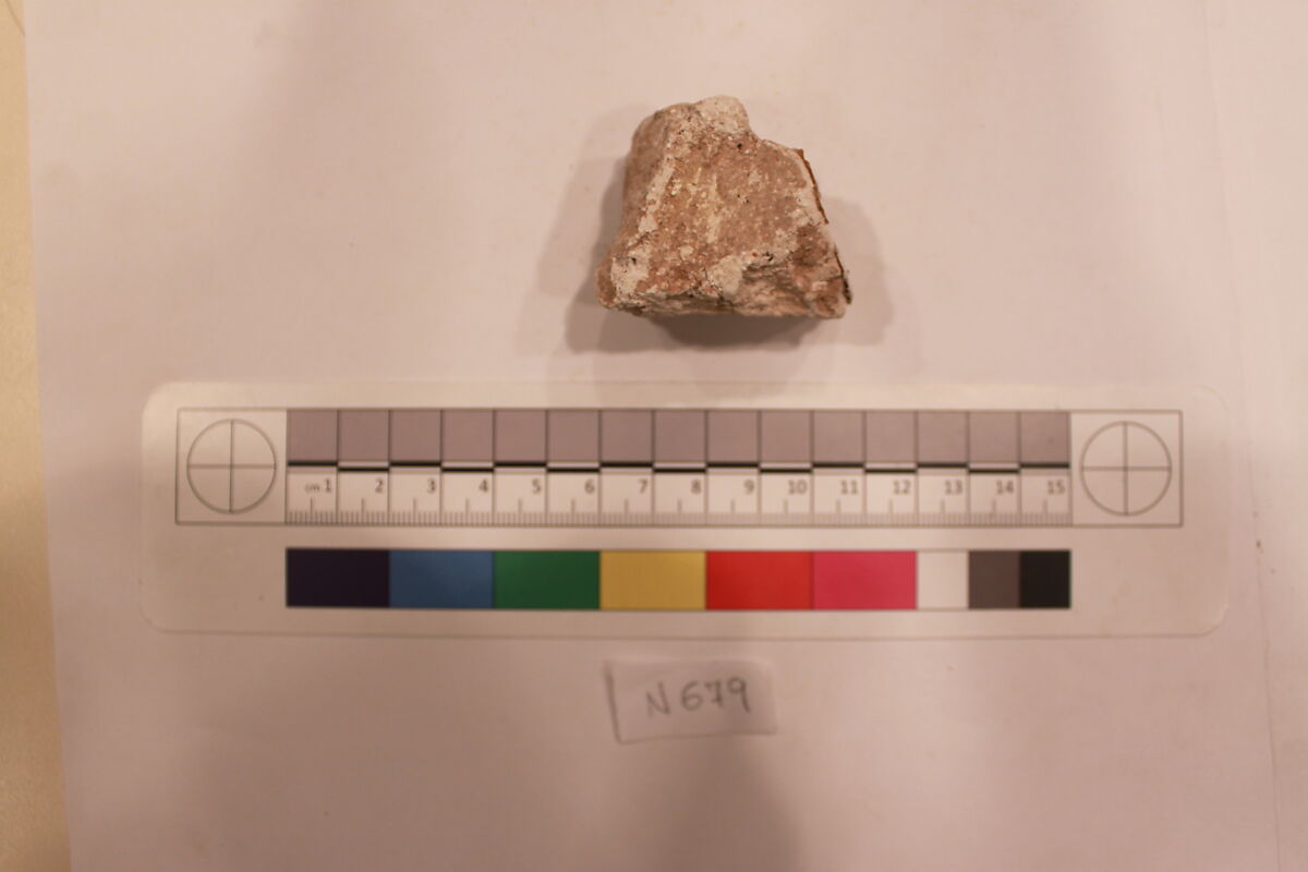 Stucco Fragment, Stucco; carved, painted (?)