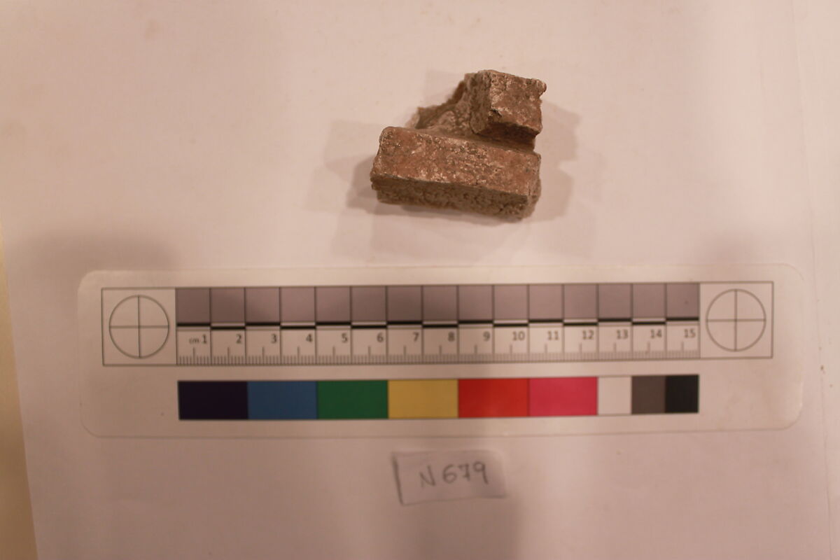 Stucco Fragment, Stucco; carved, painted (?) 