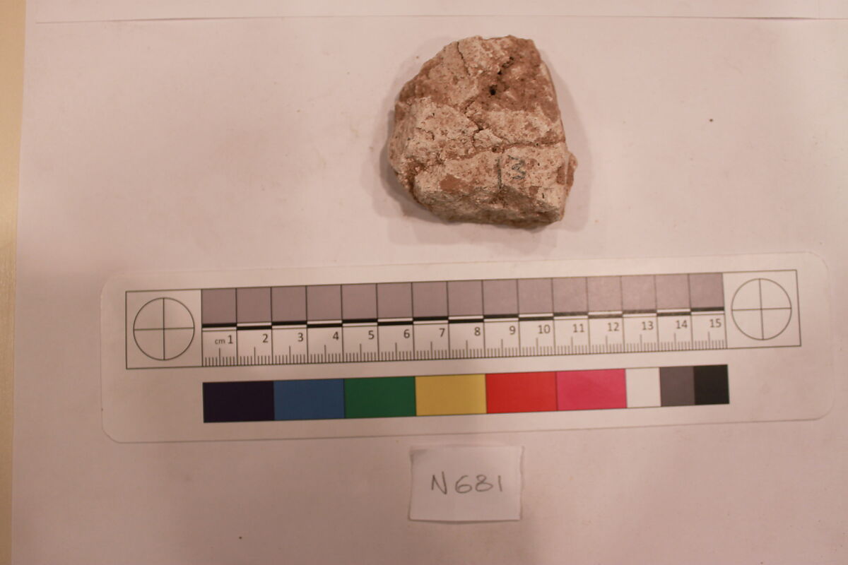 Stucco Fragment, Stucco; carved