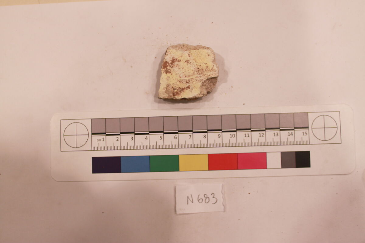 Stucco Fragment, Stucco; carved