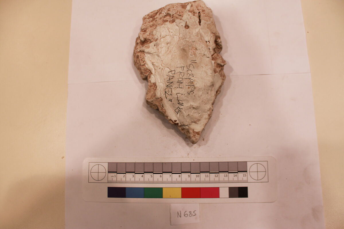 Stucco Fragment, Stucco; carved