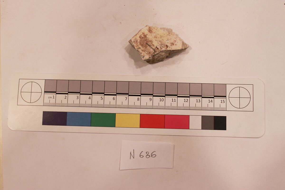 Stucco Fragment, Stucco; carved
