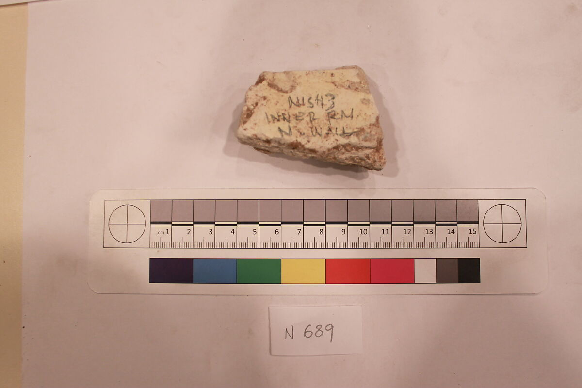 Stucco Fragment, Stucco; carved, painted (?)