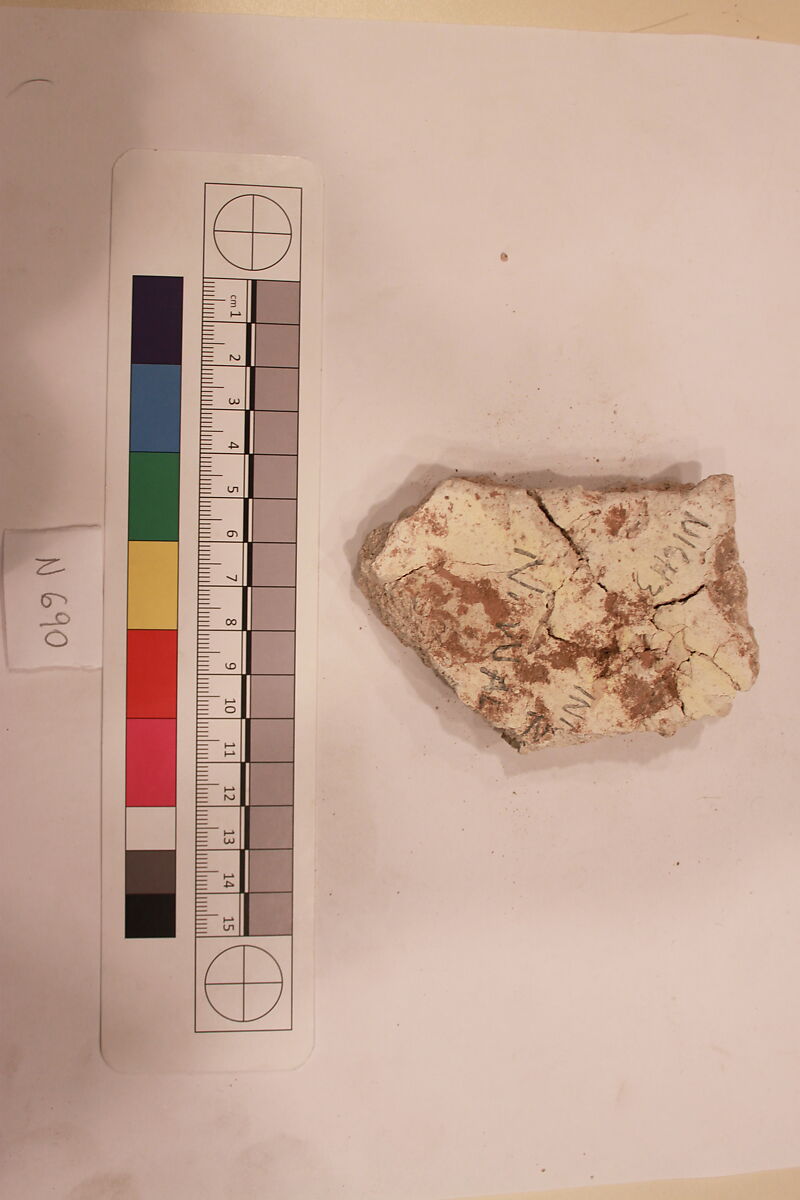 Stucco Fragment, Stucco; carved