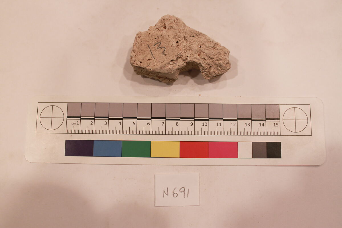 Stucco Fragment, Stucco; carved