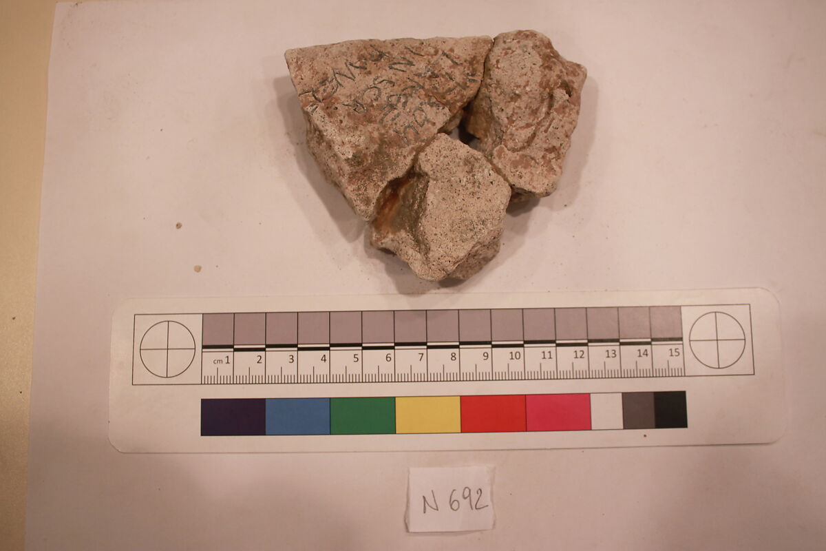 Stucco Fragment, Stucco; carved, painted