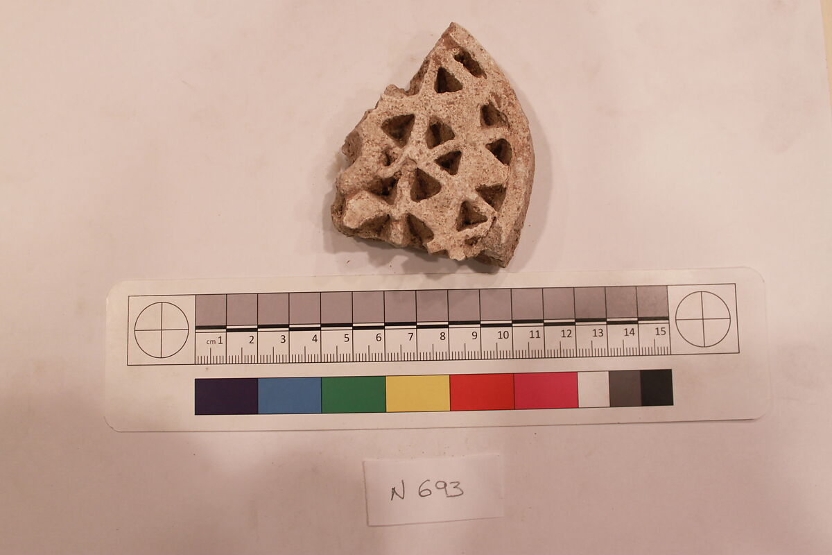 Stucco Fragment, Stucco; carved
