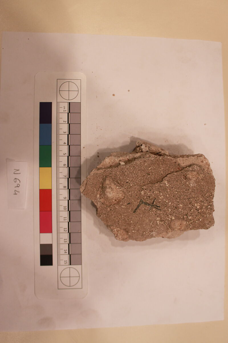 Stucco Fragment, Stucco; carved