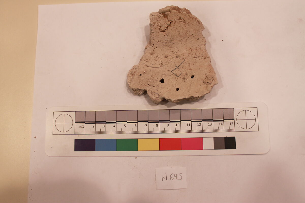 Stucco Fragment, Stucco; carved
