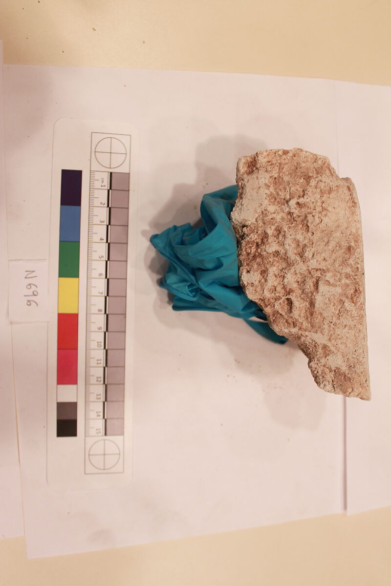 Stucco Fragment, Stucco; carved