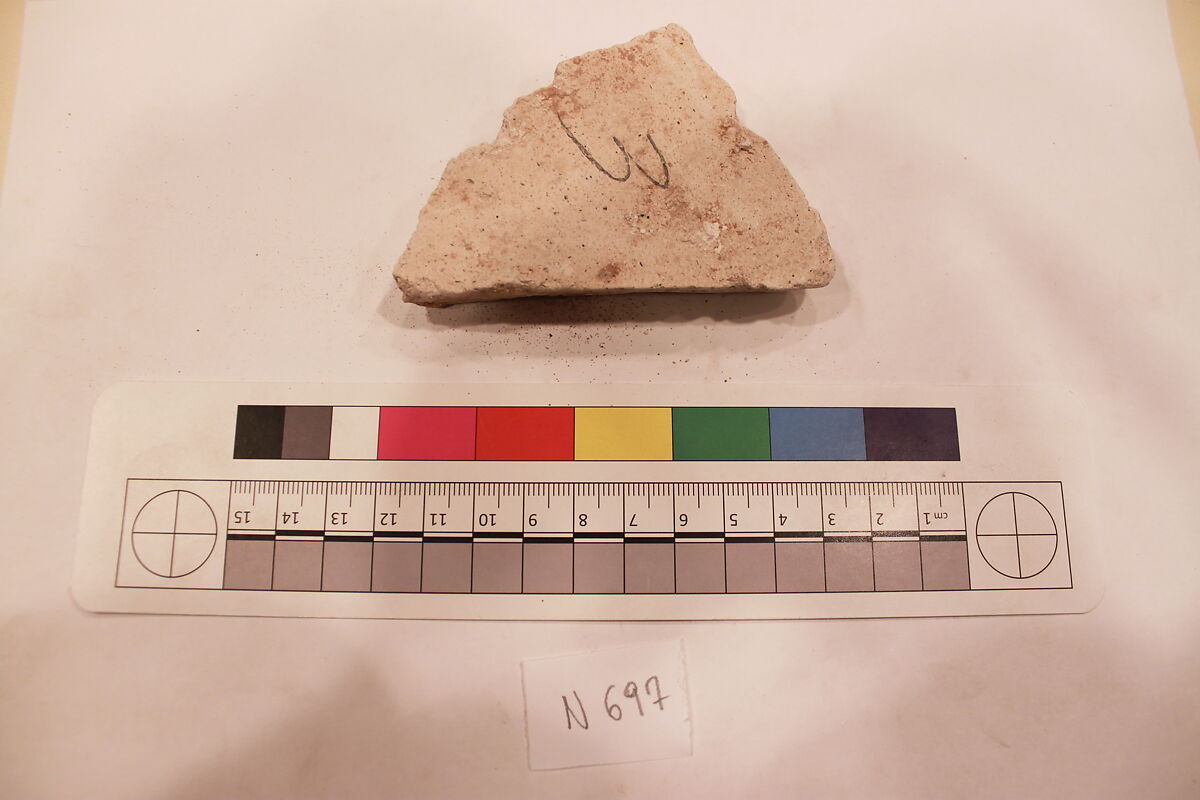 Stucco Fragment, Stucco; carved