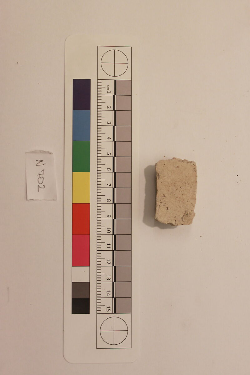 Stucco Fragment, Stucco; carved, painted (?)