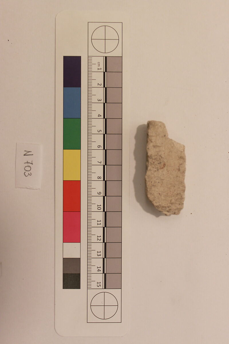 Stucco Fragment, Stucco; carved, painted (?)