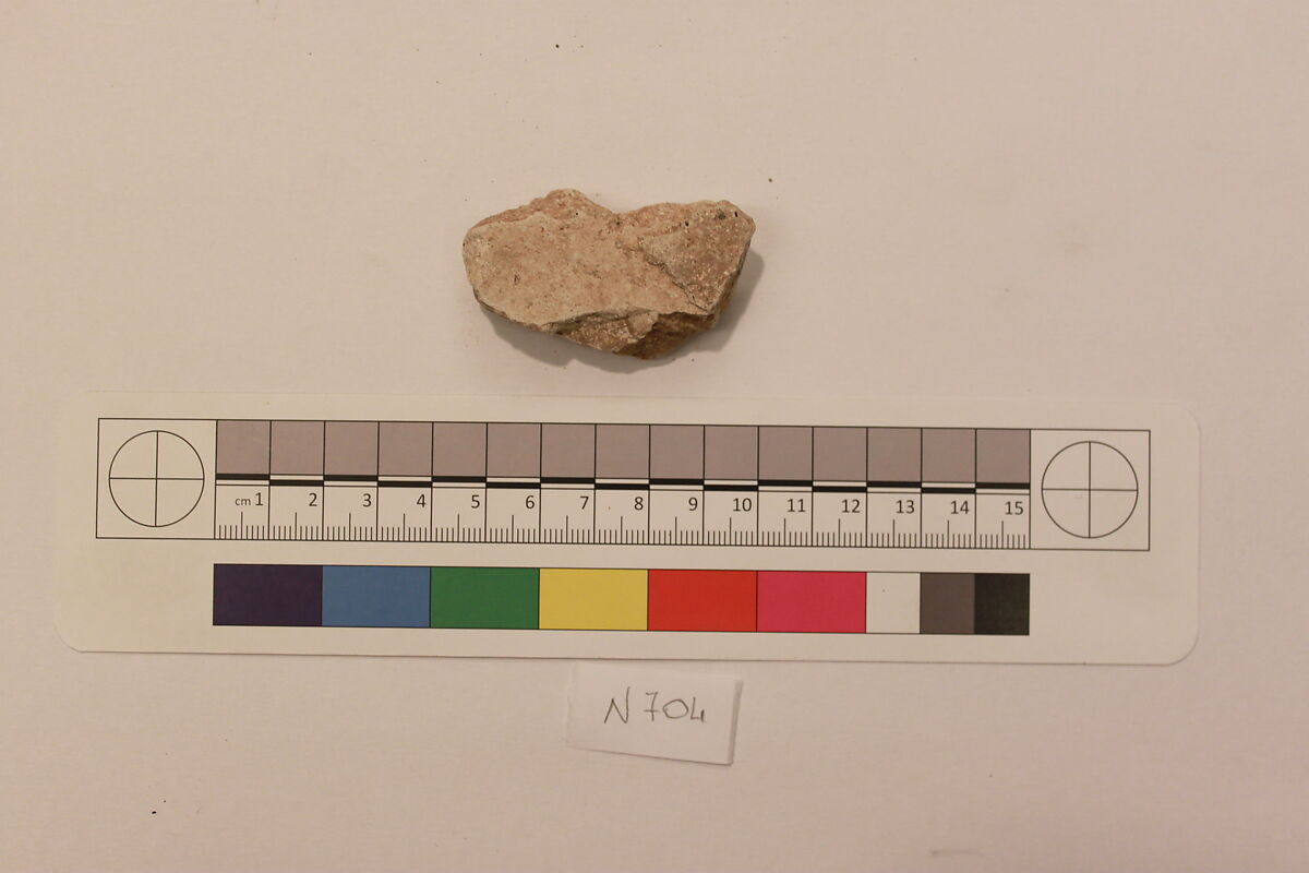 Stucco Fragment, Stucco; carved, painted (?)
