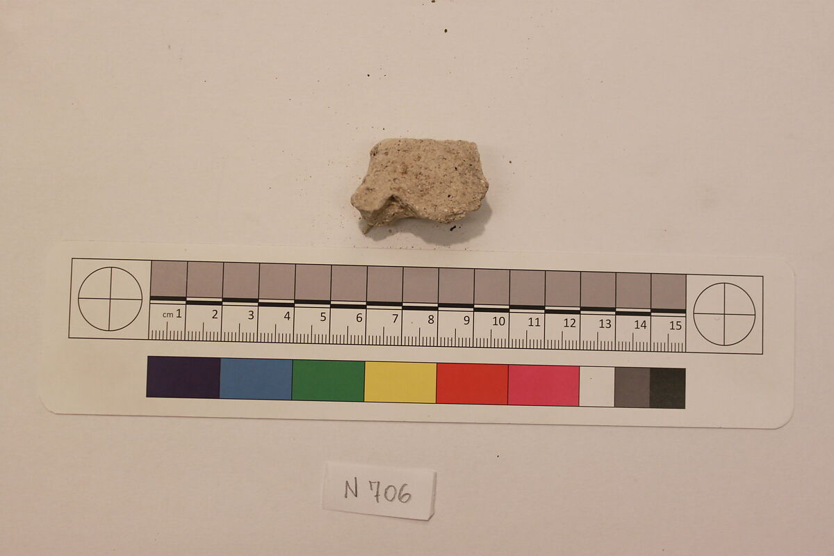 Stucco Fragment, Stucco; carved, painted (?)