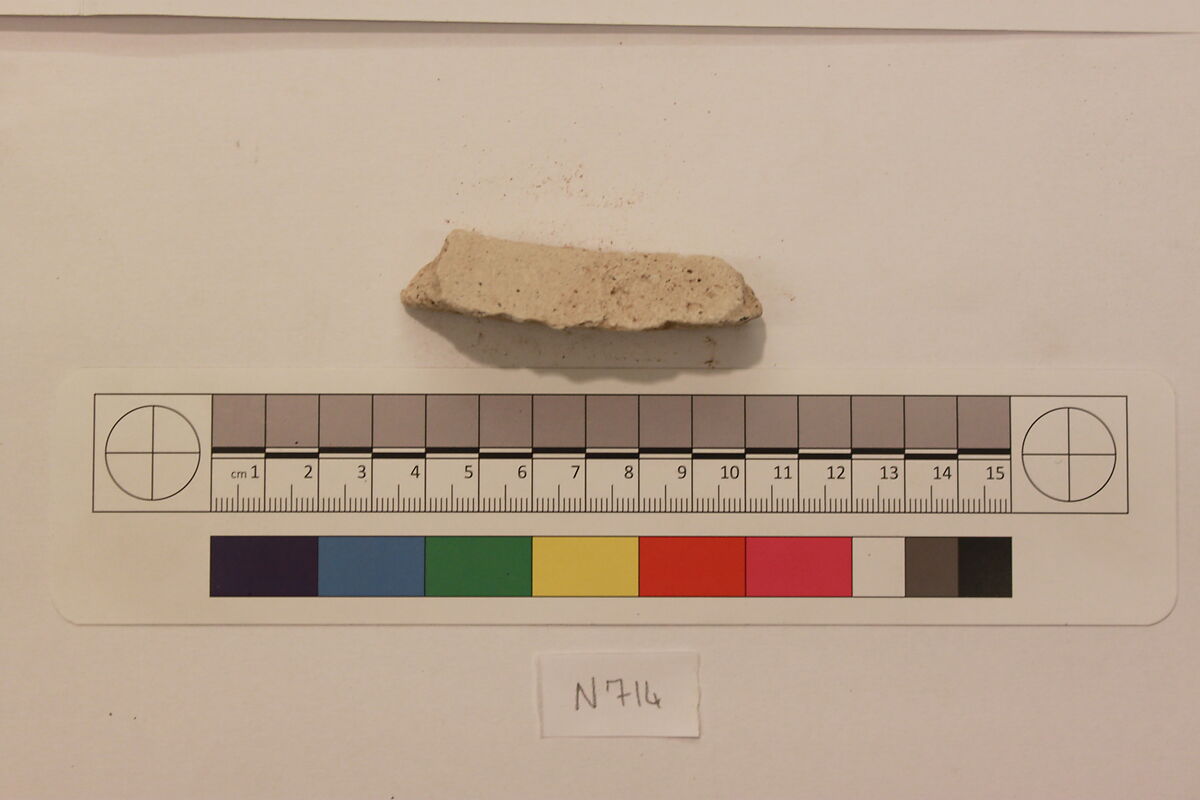 Stucco Fragment, Stucco; carved, painted (?)