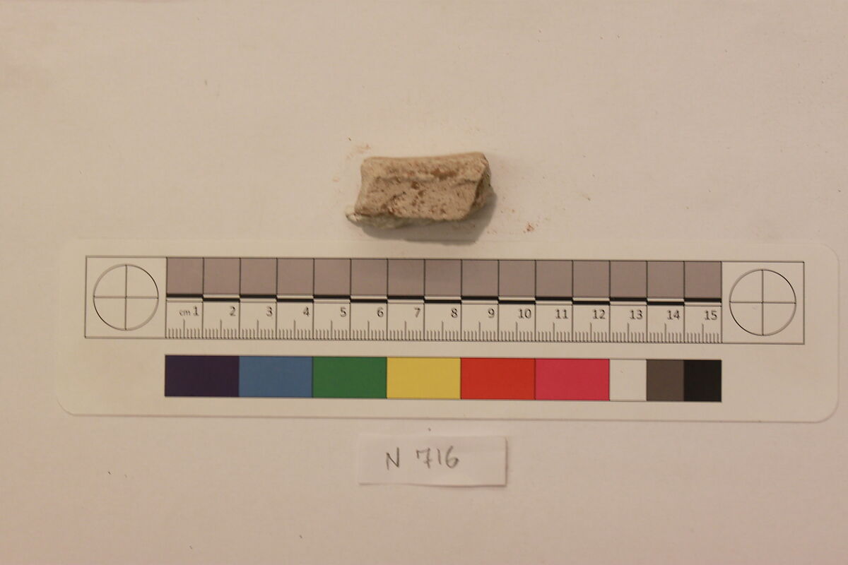 Stucco Fragment, Stucco; carved, painted (?)