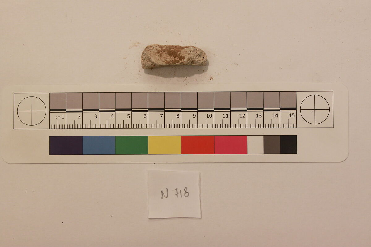 Stucco Fragment, Stucco; carved, painted (?)