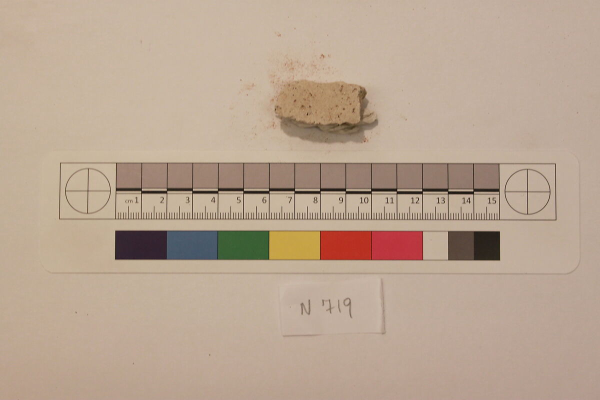 Stucco Fragment, Stucco; carved, painted (?) 