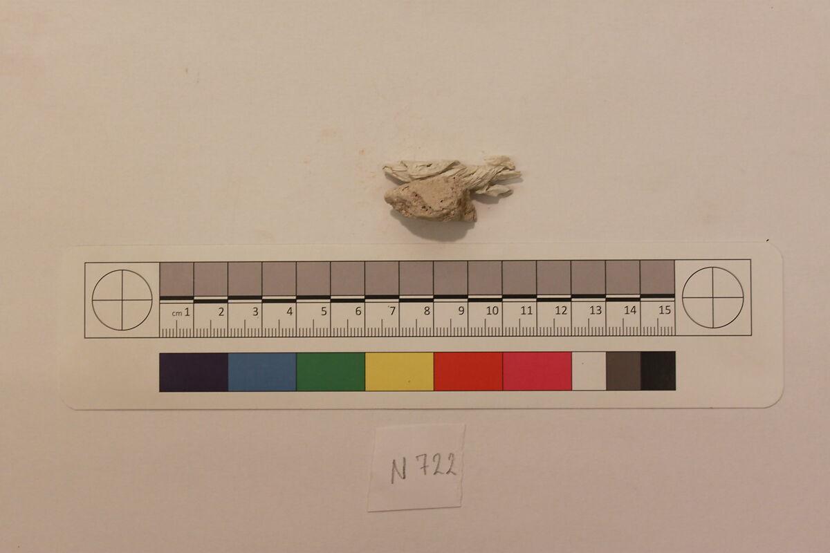 Stucco Fragment, Stucco; carved, painted