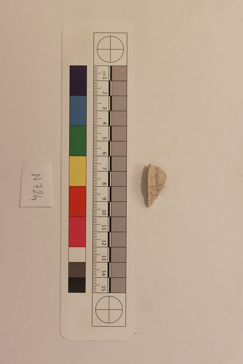 Stucco Fragment, Stucco; carved, painted