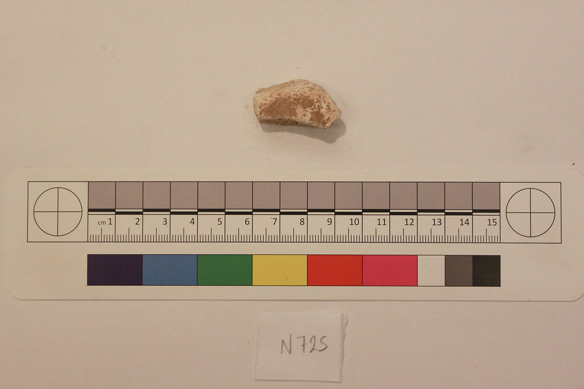 Stucco Fragment, Stucco; carved 