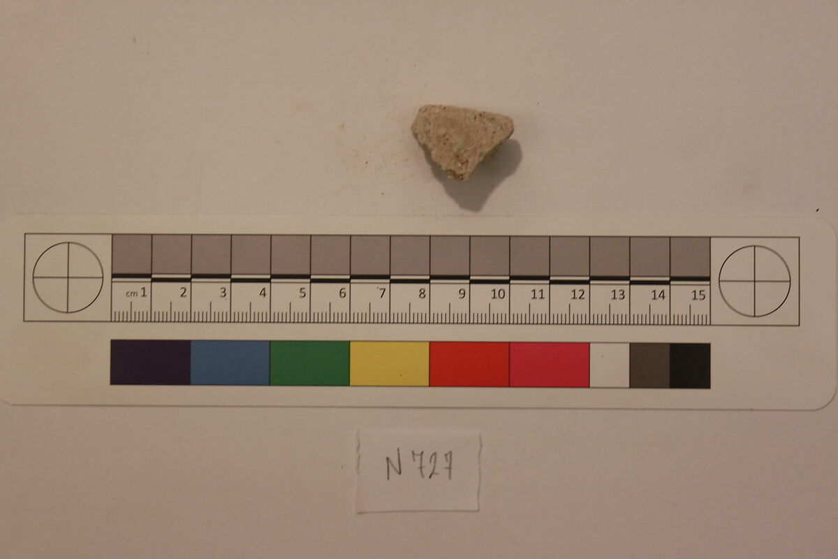 Stucco Fragment, Stucco; carved, painted (?)