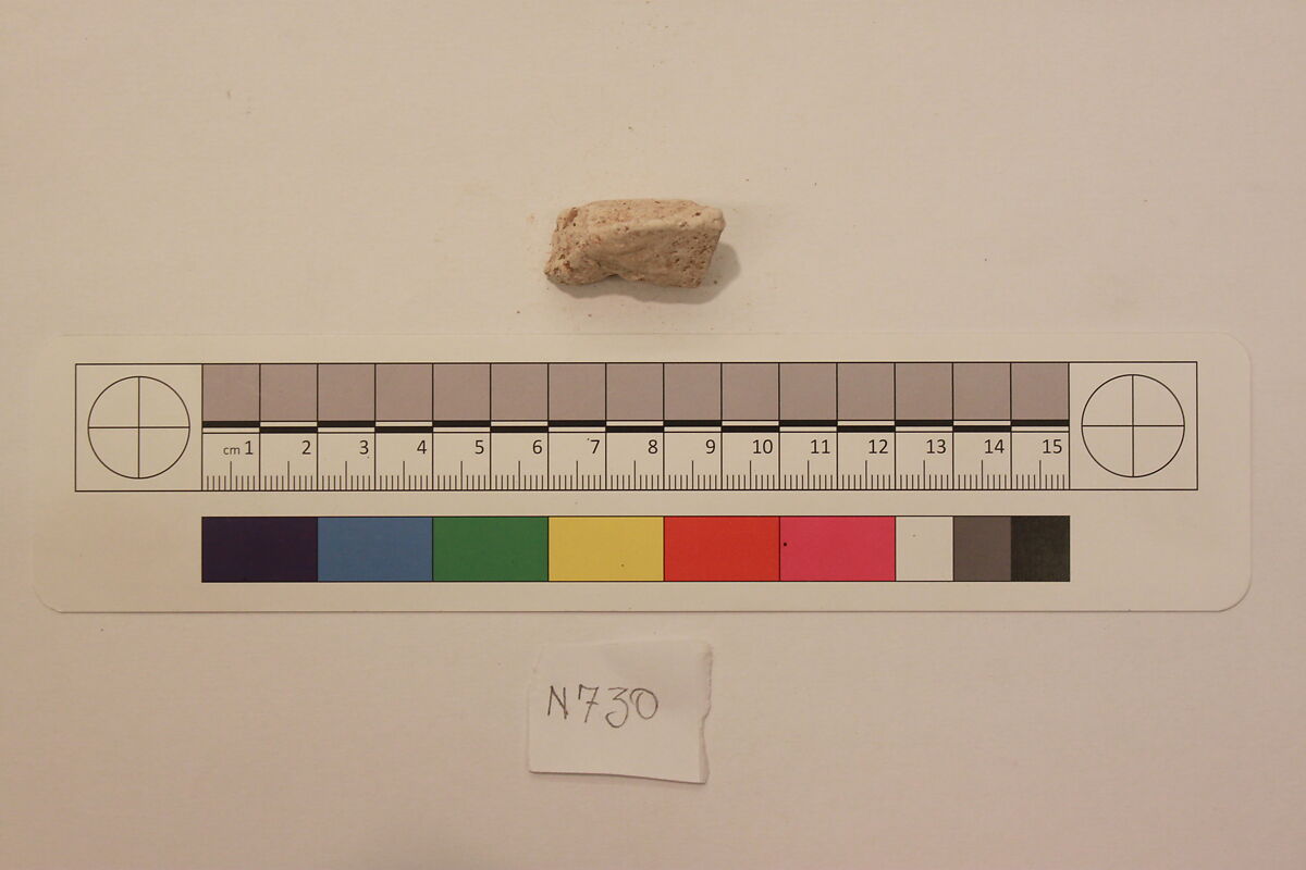 Stucco Fragment, Stucco; carved 