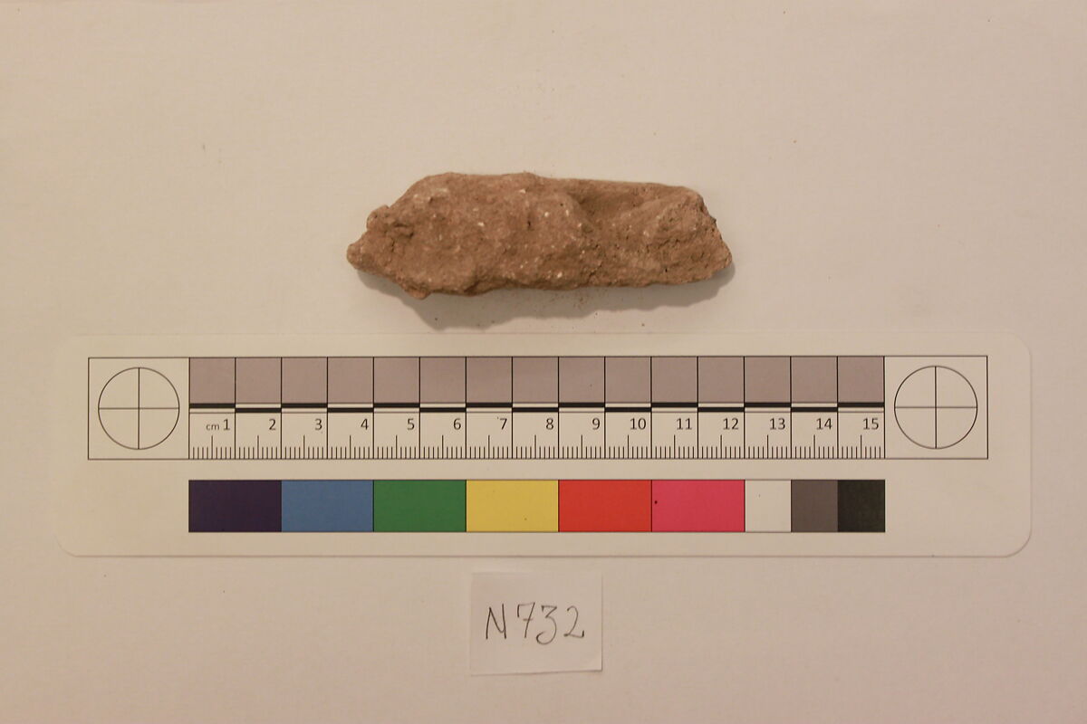 Stucco Fragment, Stucco; carved 