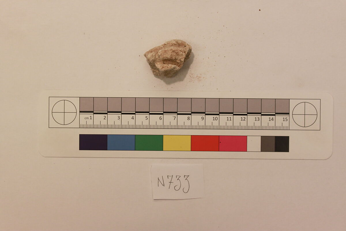 Stucco Fragment, Stucco; carved 