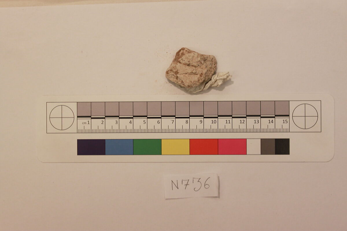 Stucco Fragment, Stucco; carved