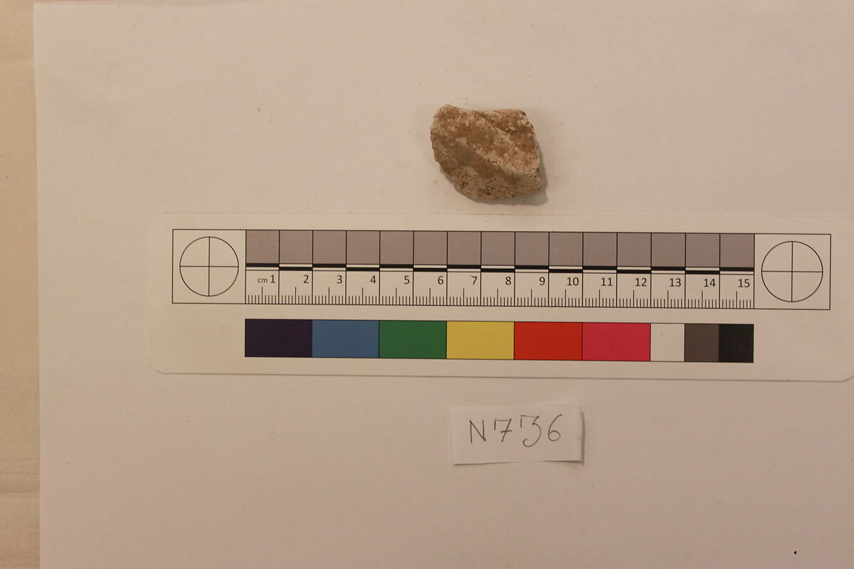 Stucco Fragment, Stucco; carved 
