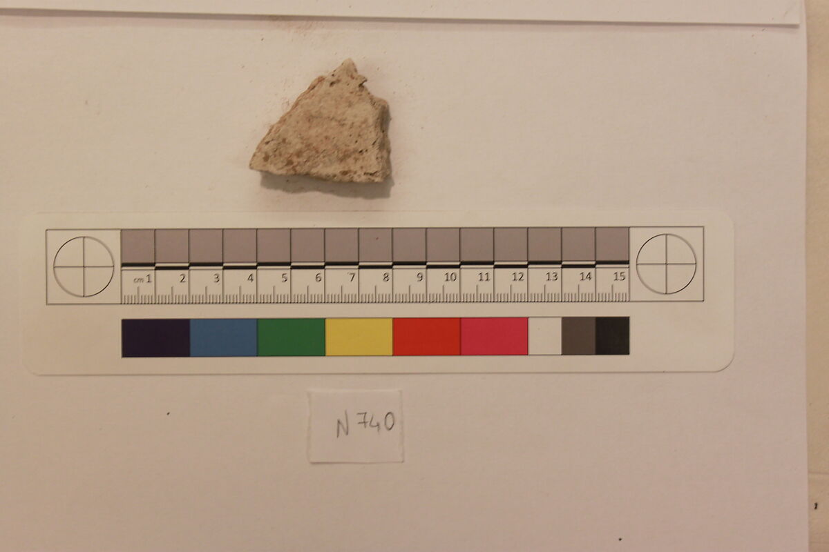 Stucco Fragment, Stucco; carved, painted